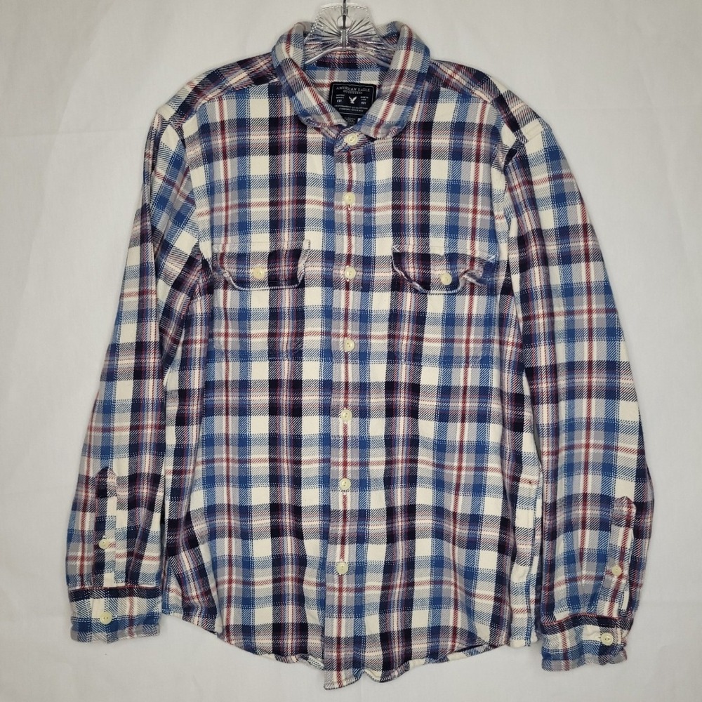 American‎ Eagle Outfitters Plaid Flannel Shirt Long Sleeve Button